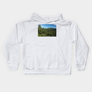 View Of Mountain Peaks Kids Hoodie